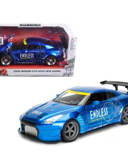 2009 Nissan GT-R (R35) Ben Sopra Blue JDM Tuners 1/24 Diecast Model Car by Jada 98647