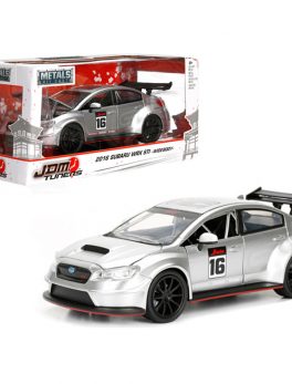 2016 Subaru WRX STI Widebody Silver #16 JDM Tuners 1/24 Diecast Model Car by Jada 99092