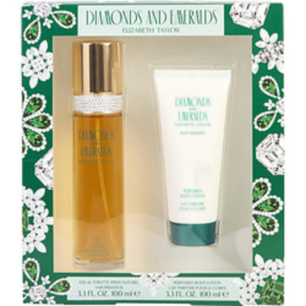 Diamonds and Emeralds Edt Spray 3.3 Oz and Body Lotion 3.3 Oz For Women