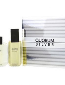 Quorum Silver Edt Spray 3.4 Oz and Aftershave 3.4 Oz For Men