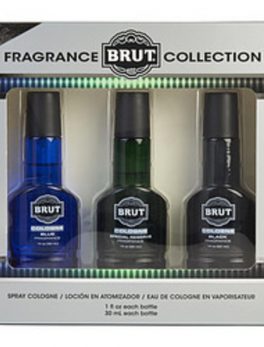 Brut Variety 3 Piece Variety With Black, Blue and Special Reserve and All Are Cologne Spray 1 Oz (glass Bottles) For Men