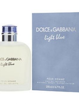 D and G Light Blue Edt Spray 6.7 Oz For Men