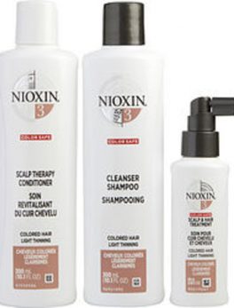 Nioxin Set-3 Piece Maintenance Kit System 3 With Cleanser 10.1 Oz and Scalp Therapy 10.1 Oz and Scalp Treatment 3.38 Oz (packaging May Vary) For Anyone