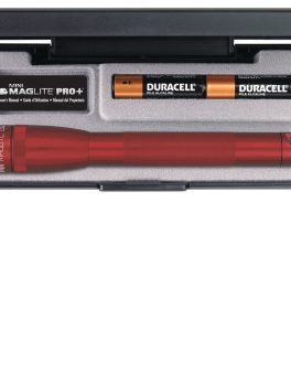 Maglite AA Mini LED Pro+ AA Red Flashlight Presentation Box