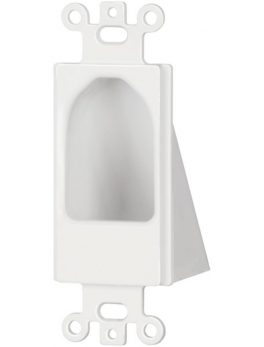 DataComm Electronics 45-0004-WH Reverse Nose Decor Insert (White)