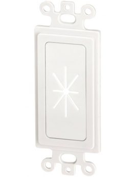 DataComm Electronics 45-0016-WH Decor Insert with Flexible Opening (White)