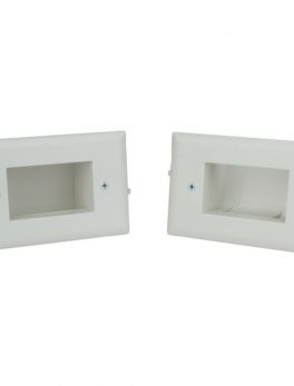 DataComm Electronics 50-3338-WH-KIT Easy-Mount Cable Organizer Kit
