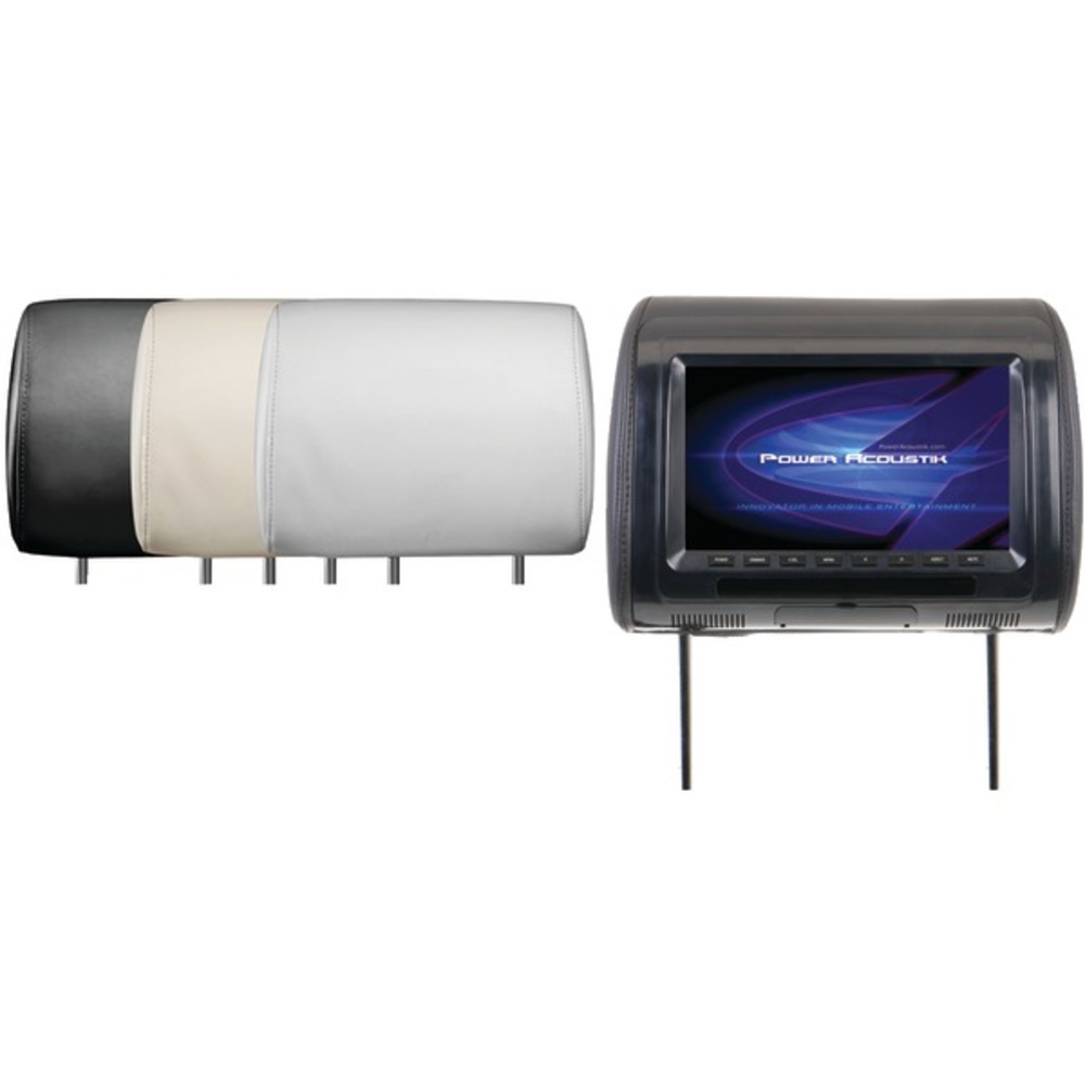 Power Acoustik H-91CC Universal Headrest Monitor with IR Transmitter and 3 Interchangeable Skins (9")