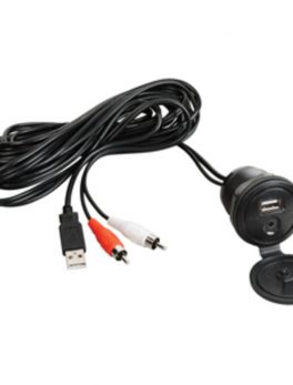 JENSEN USB and Auxiliary Audio Input Jack