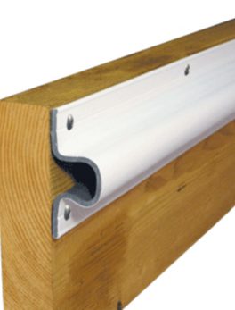 Dock Edge "C" Guard PVC Dock Profile - (4) 6" Sections - White