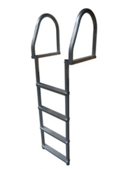 Dock Edge Aluminum 4-Step Eco Flip-Up Dock Ladder - Weld Free