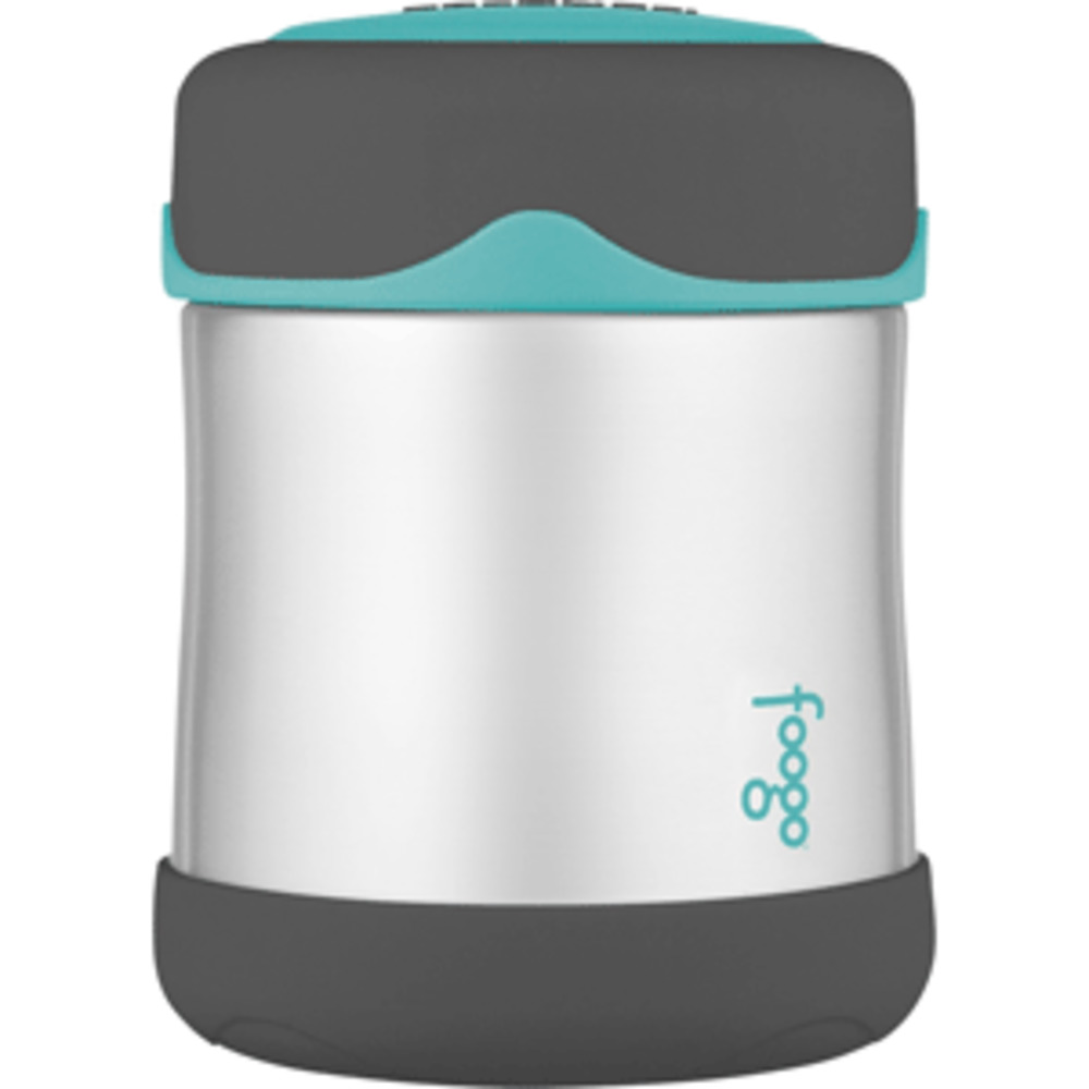 Thermos Foogo Stainless Steel, Vacuum Insulated Food Jar - Teal/Smoke - 10 oz.