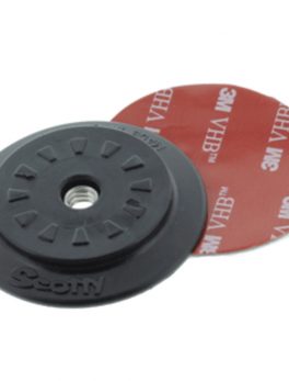 Scotty 345 Stick-On Accessory Mount - 2" - Black
