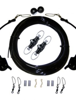 Rupp Single Rigging Kit W/Lok-Ups and Nok-Outs - 160" Black Mono