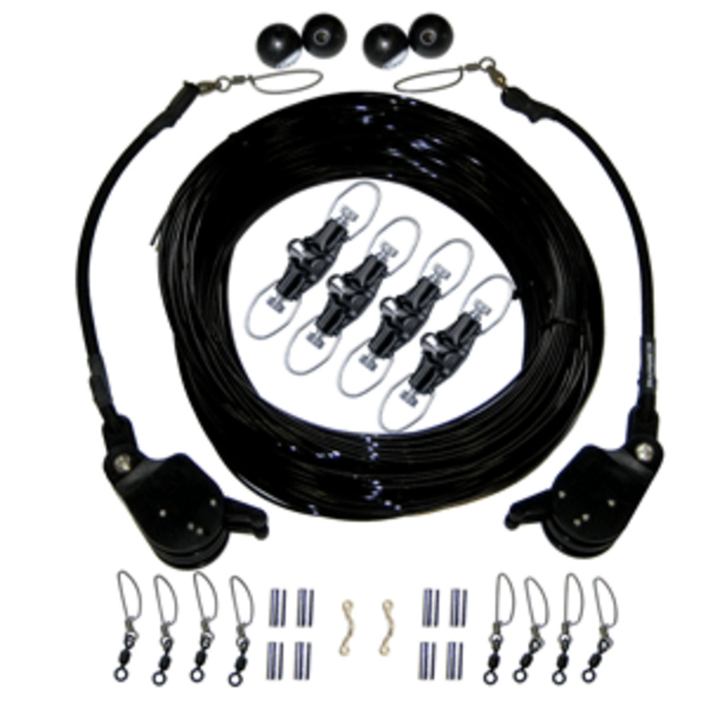 Rupp Double Rigging Kit w/Lok-Ups and Nok-Outs - 260" Black Mono