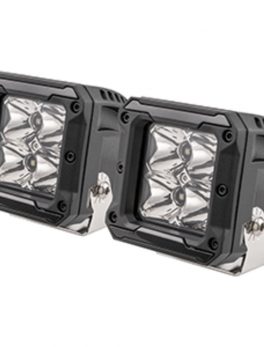 HEISE 4 LED Cube Light w/Harness - Spot Beam- 3" - 2 Pack