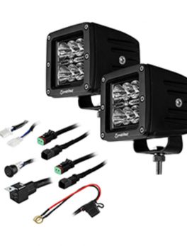 HEISE 6 LED Cube Light - Spot Beam - 3" - 2 Pack