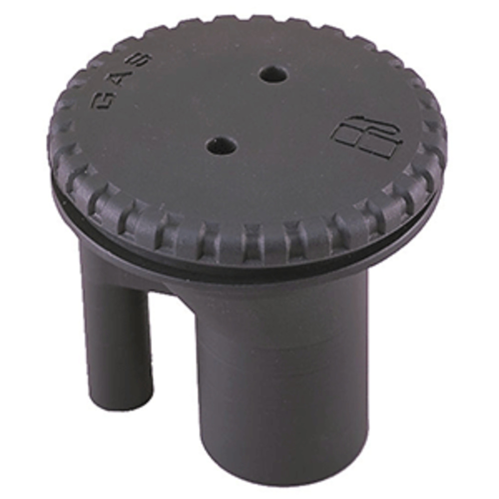 Perko 0543 Vented Fill f/1-1/2" Hose - Straight Neck - Gas - Black