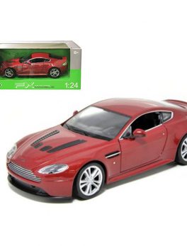 2010 Aston Martin V12 Vantage Red 1/24 Diecast Model Car by Welly 24017r