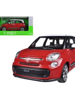 2013 Fiat 500L Red 1/24 Diecast Car Model by Welly 24038r