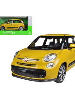 2013 Fiat 500L Yellow 1/24 Diecast Car Model by Welly 24038y