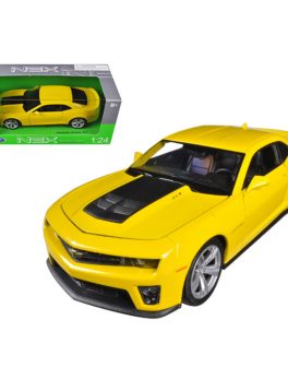 Chevrolet Camaro ZL1 Yellow 1/24 Diecast Car Model by Welly 24042y
