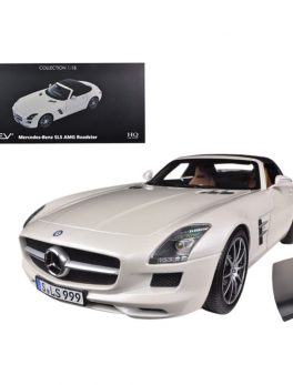 2011 Mercedes SLS AMG Roadster Pearl White 1/18 Diecast Car Model Norev 183491