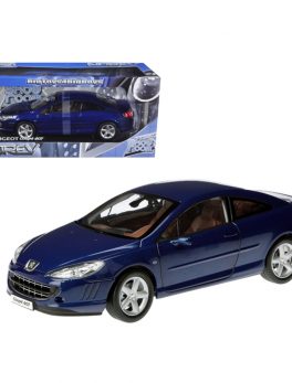 2005 Peugeot 407 Coupe Blue 1/18 Diecast Model Car by Norev 184764