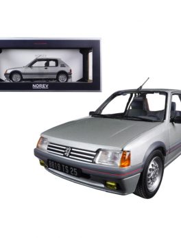 1988 Peugeot 205 Gti 1.6 Futura Grey 1/18 Diecast Model Car by Norev 184852
