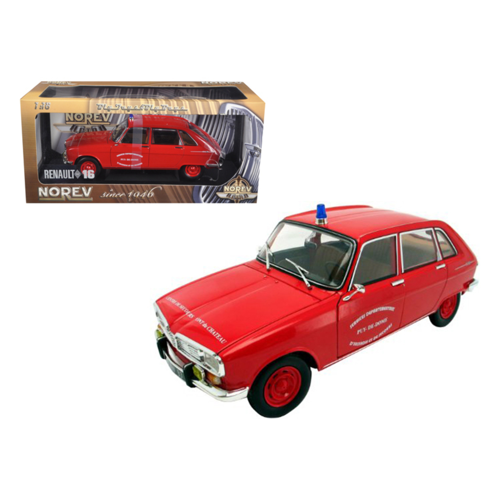 Renault 16 Diecast Model French Fire 1/18 Diecast Model Car by Norev 185126
