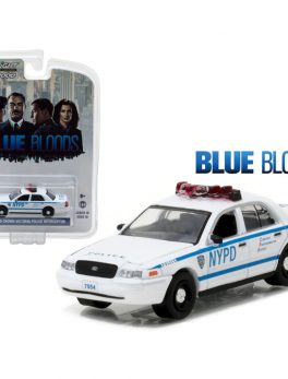 2001 Ford Crown Victoria Police Interceptor New York City Department (NYPD) Blue Bloods TV Series (2010-Current) 1/64 Diecast Model Car by Greenlight 44760D