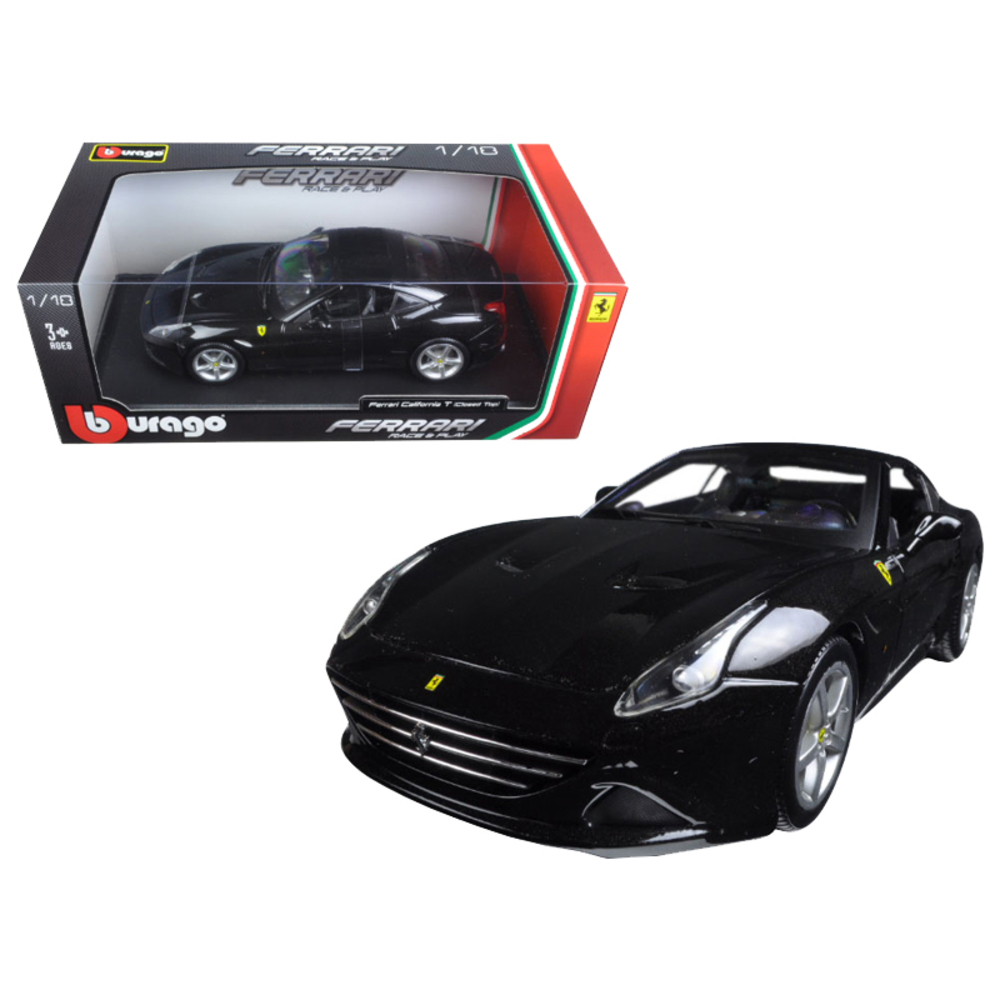 Ferrari California T (closed top) Black 1/18 Diecast Model Car by Bburago 16003BK