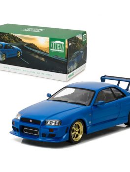 1999 Nissan Skyline GT-R (R34) Bayside Blue 1/18 Diecast Model Car by Greenlight 19032