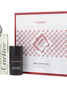 Declaration Edt Spray 3.3 Oz and Deodorant Stick Alcohol Free 2.5 Oz For Men