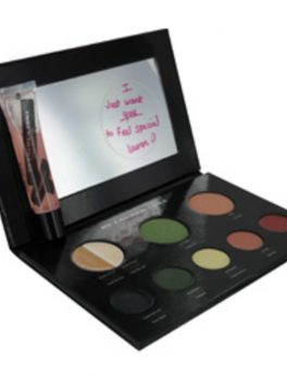 Lauren Luke My Lucious Greens-complete Makeup Pallet- Includes 2 Shadow Primers, 3 Eye Shadows, Eye Liner, Blush, 2 Lip Colors, Lip Gloss For Women