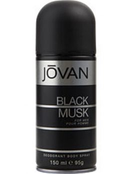Jovan Black Musk Deodorant Body Spray 5 Oz For Men