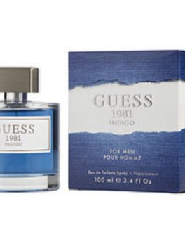 Guess 1981 Indigo Edt Spray 3.4 Oz For Men