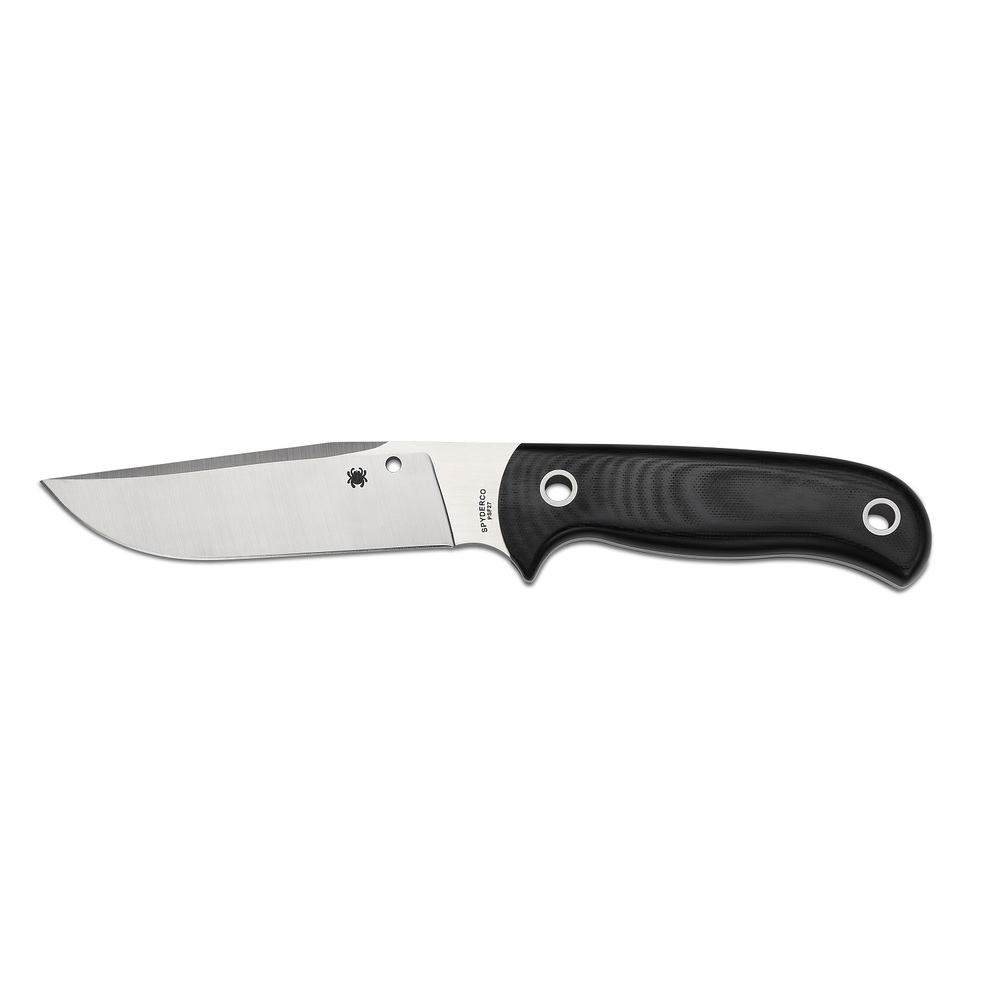 Spyderco Bradley Bowie 5.12 in Plain Black G-10 Handle