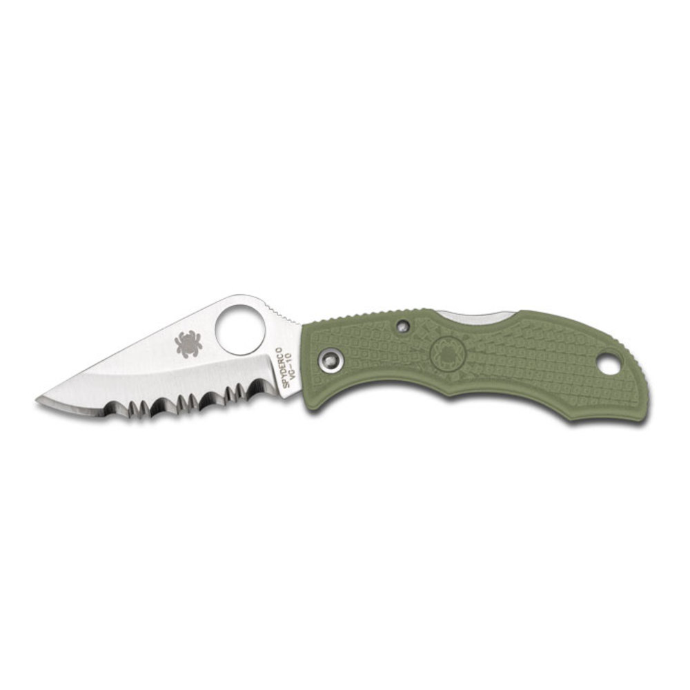 Spyderco Ladybug3 Folder 1.94in Plain Foliage Green FRN Hndl
