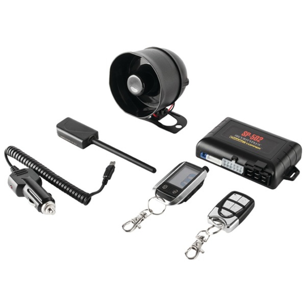CrimeStopper SP-502 Universal Deluxe 2-Way LCD Security and Remote-Start Combo
