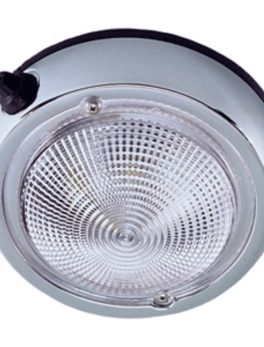 Perko Surface Mount Dome Light - 5" O.D.(4" Lens) - Chrome Plated