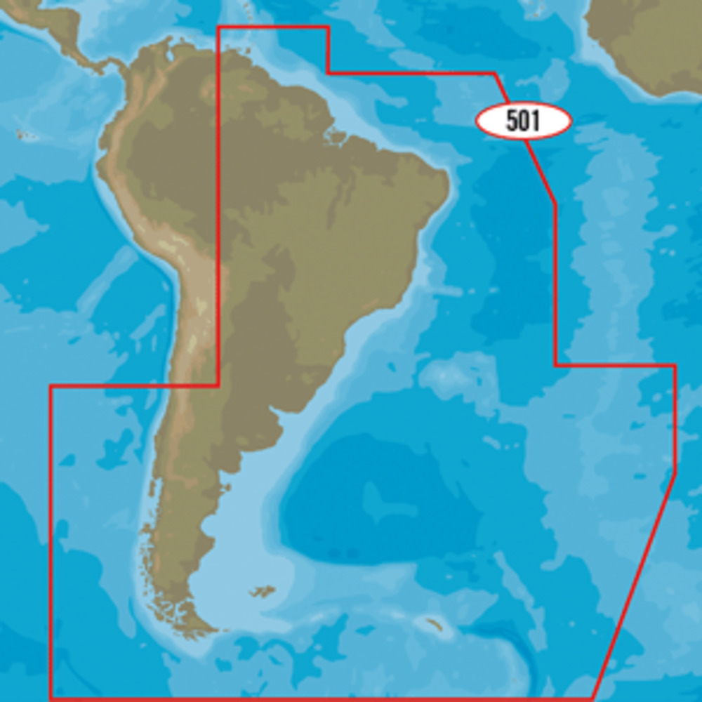 C-MAP MAX-N+ SA-Y501 - Gulf of Paria to Cape Horn