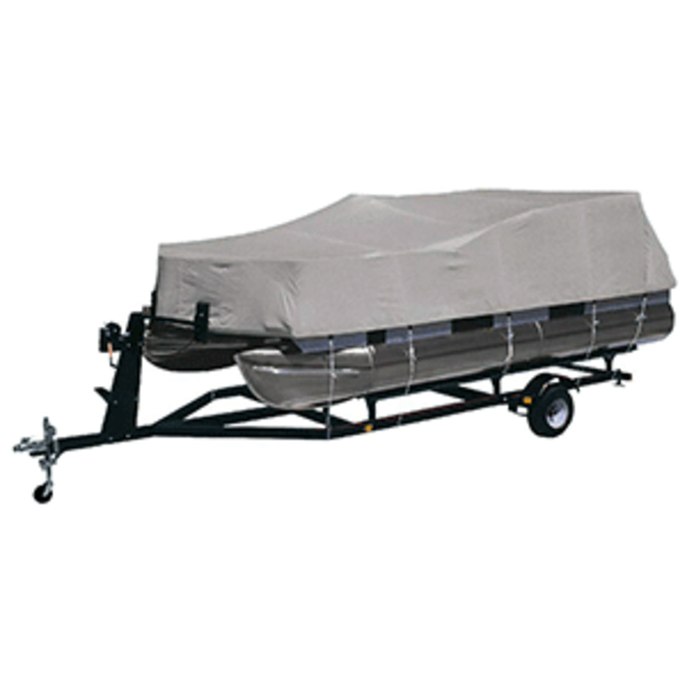 Dallas Manufacturing Co. Heavy-Duty 300 D Polyester Pontoon Cover - Fits 17 and #39; - 20 and #39; w/Beam Width to 102"