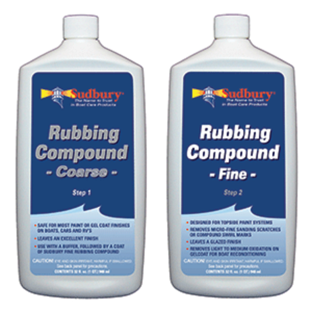 Sudbury Rubbing Compound Kit - Step 1 Coarse and amp; Step 2 Fine - 32oz Each