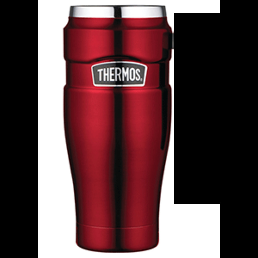 Thermos Stainless King Vacuum Insulated Travel Tumbler - 16 oz. - Stainless Steel/Cranberry