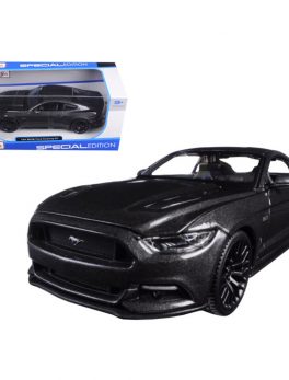2015 Ford Mustang GT 5.0 Grey 1/24 Diecast Model Car by Maisto 31508gry