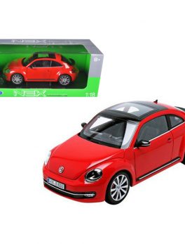 2012 Volkswagen New Beetle Red 1/18 Diecast Car Model by Welly 18042r