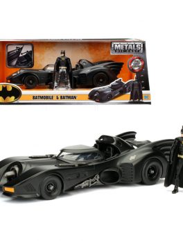 1989 Batmobile with Diecast Batman Figure 1/24 Diecast Model Car by Jada 98260