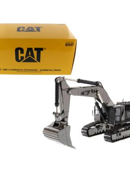 CAT Caterpillar 390F L Hydraulic Tracked Excavator Gunmetal Commemorative Series 1/50 Diecast Model by Diecast Masters 85547