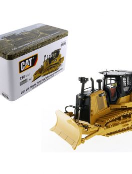 CAT Caterpillar D7E Track Type Tractor Dozer in Pipeline Configuration with Operator High Line Series 1/50 Diecast Model by Diecast Masters 85555
